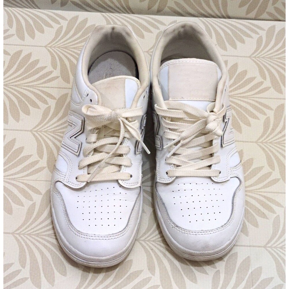 New Balance 480 Men’s Low Top size 8.5 Leather Sneakers White BB480L3W